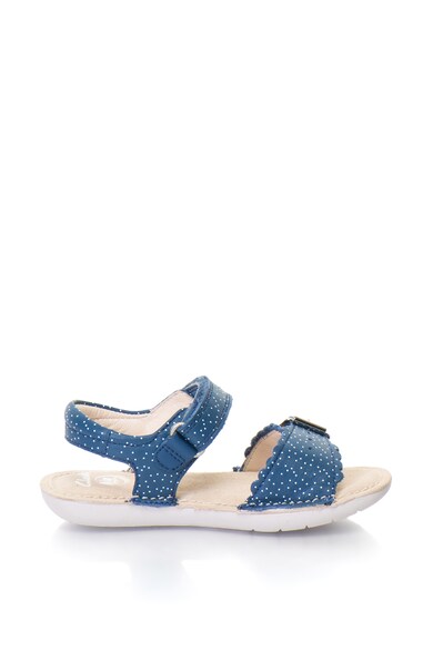 Clarks Sandale de piele cu buline si velcro IVY BLOSSOM Fete