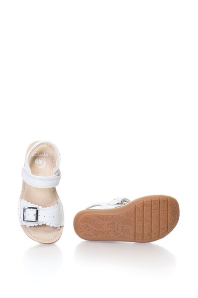 Clarks Sandale de piele cu velcro IVY BLOSSOM Baieti