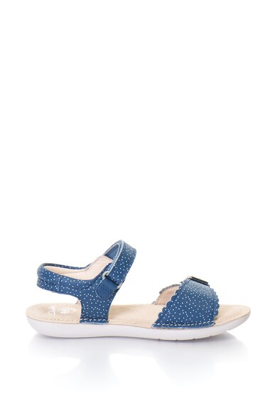 Clarks Sandale de piele cu buline si velcro IVY BLOSSOM Baieti