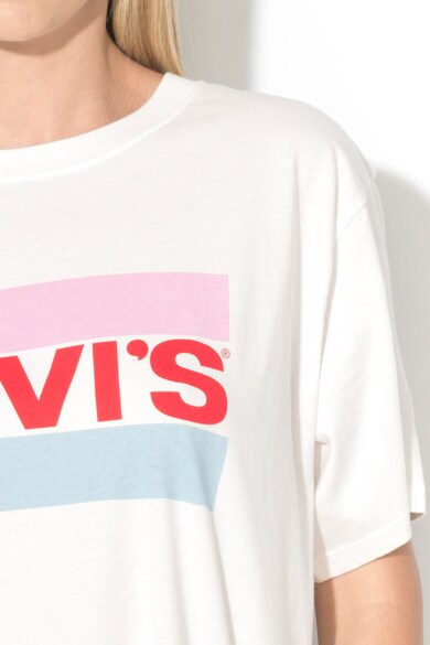 Levi's Tricou cu banda cu logo pe terminatie Femei
