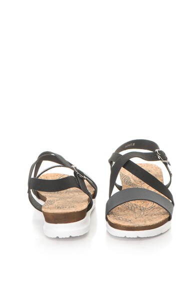 Big Star Sandale slingback wedge de piele sintetica Femei