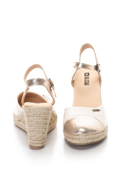 Big Star Sandale wedge tip espadrile cu accente metalice Femei