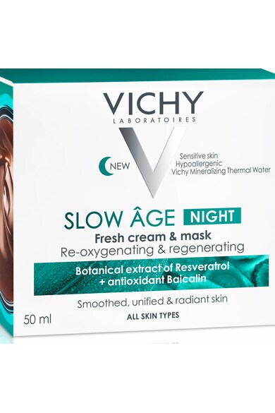 Vichy Crema de noapte  Slow Age reoxigenanta si regeneranta, 50 ml Femei