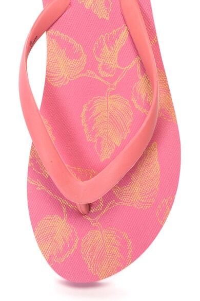 Pieces Papuci flip-flop cu model tropical Vera Femei