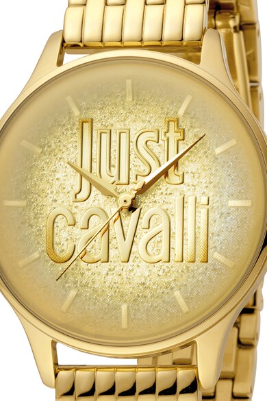 JUST CAVALLI `JUST CAVsALLI, Logós kerek karóra női