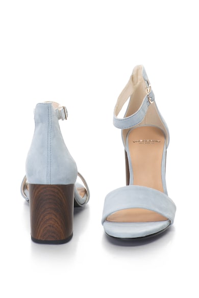 Vagabond Shoemakers Sandale de piele intoarsa cu toc cu aspect de lemn Carol Femei