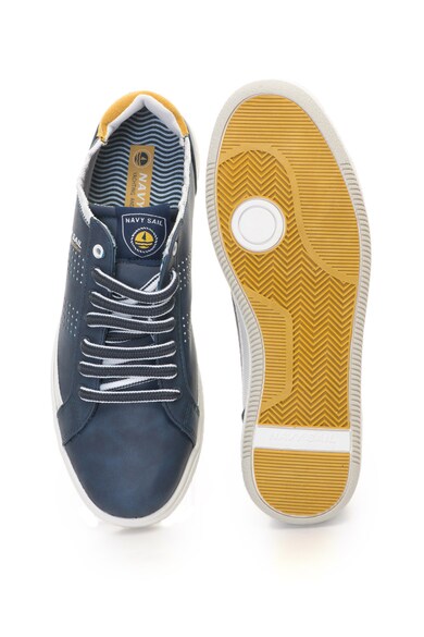 Navy Sail Pantofi sport cu garnitura de piele intoarsa sintetica Player Barbati