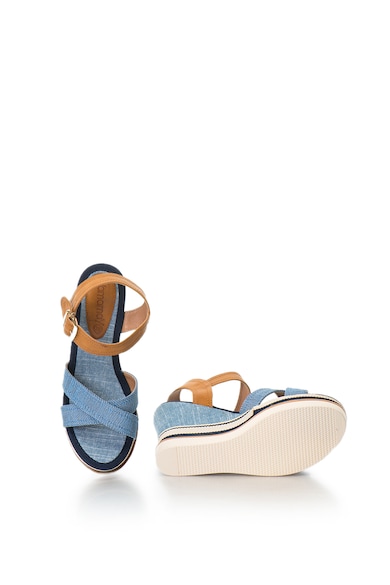 Yamamay Sandale wedge, cu aspect de denim Elody Femei