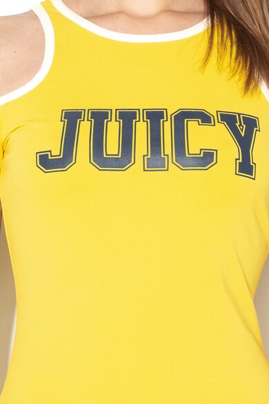 Juicy Couture Rochie cu decupaje pe umeri si imprimeu logo Femei