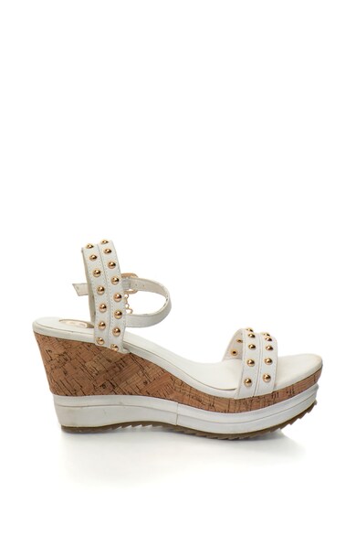 Laura Biagiotti Sandale wedge de piele sintetica, cu insertie de pluta Femei