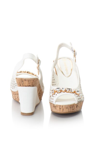 Laura Biagiotti Sandale wedge, cu aspect perforat Femei