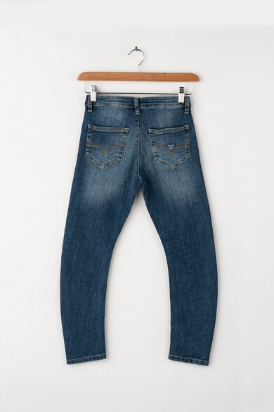 GUESS JEANS Blugi cu talie medie si aspect decolorat Baieti