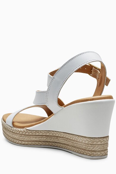 NEXT Sandale slingback de piele cu talpa wedge Femei