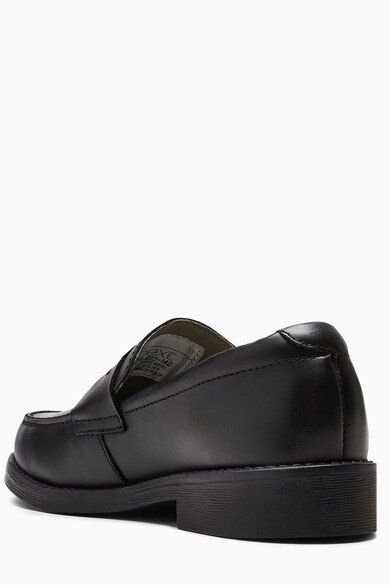 NEXT Pantofi loafer de piele, Negru Baieti