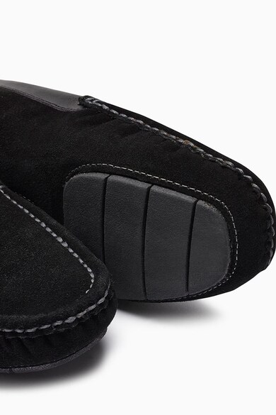 NEXT Papuci slip-on de piele intoarsa cu captuseala de blana sintetica Barbati