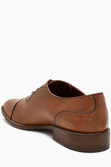 NEXT Pantofi Oxford de piele, cu aplicatie cap-toe Barbati