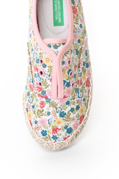 United Colors of Benetton Tenisi slip-on tip espadrile cu model floral Baieti