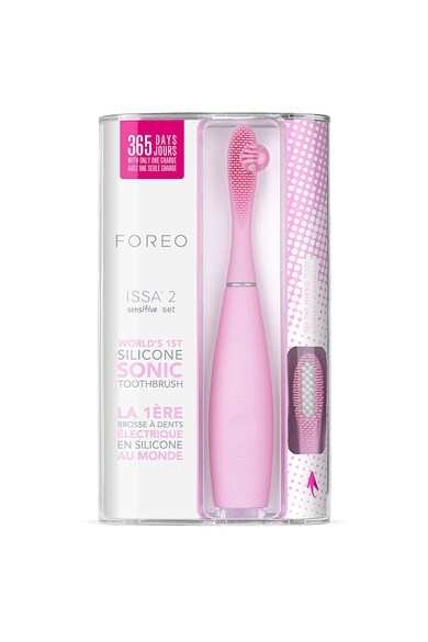 FOREO Periuta de dinti sonica electrica  Issa 2 Sensitive, 11000 pulsatii, 16 moduri de curatare Femei