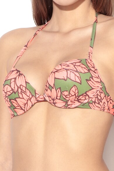 Undercolors of Benetton Sutien halter push-up de baie cu model floral Femei