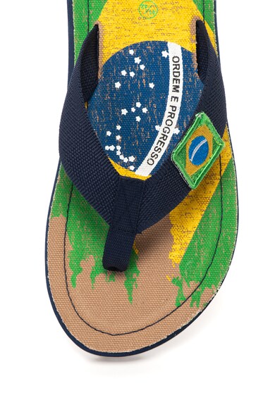 De Fonseca Papuci flip-flop cu steagul brazilian Alghero Barbati