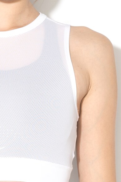 Nike Top crop de plasa, pentru alergare Femei