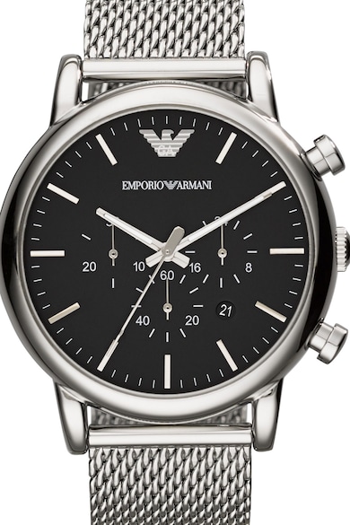 Emporio Armani Oвален часовник с мрежеста верижка Мъже