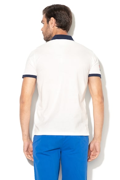 U.S. Polo Assn. Тениска с яка и апликации Мъже