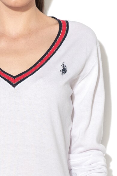 U.S. Polo Assn. Pulover cu logo brodat Femei