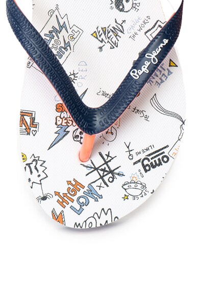 Pepe Jeans London Draw grafikai mintás flip-flop papucs Fiú