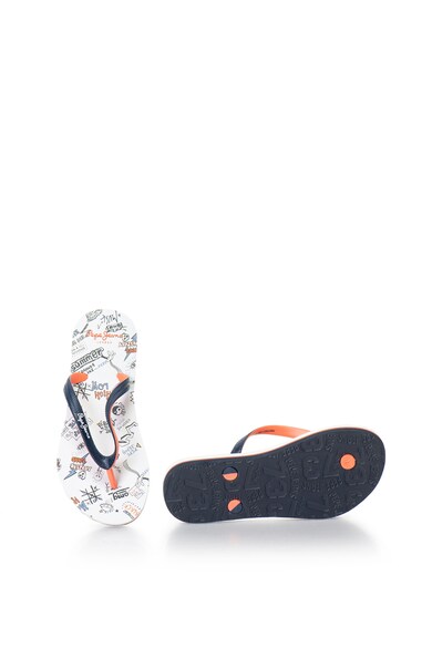 Pepe Jeans London Draw grafikai mintás flip-flop papucs Lány