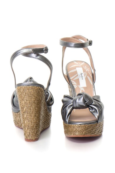 Pepe Jeans London Sandale wedge de piele sintetica Walker Femei