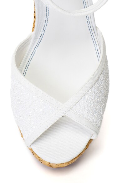 Pepe Jeans London Sandale wedge cu insertii stralucitoare Walker Femei