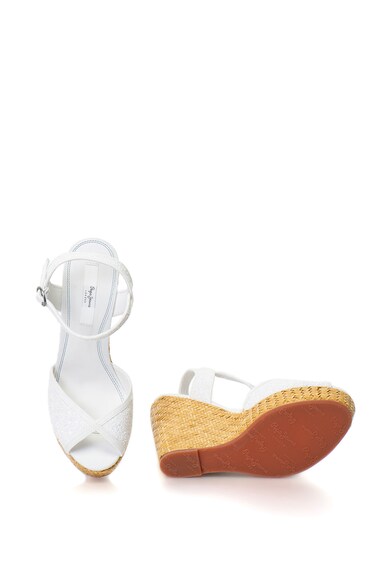 Pepe Jeans London Sandale wedge cu insertii stralucitoare Walker Femei