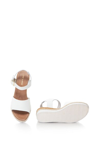 Zee Lane Sandale wedge de piele cu  bareta pe glezna Fazia Femei