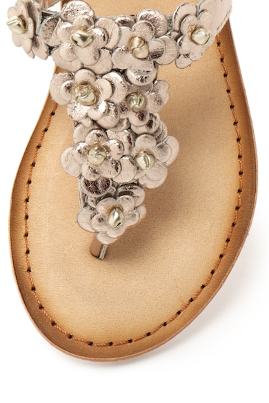 Zee Lane Кожени сандали Jocosa с флорални апликации Момичета