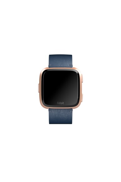 Fitbit Curea ceas smartwatch  Versa, Accessory Leather Band, Large, Midnight Blue Femei