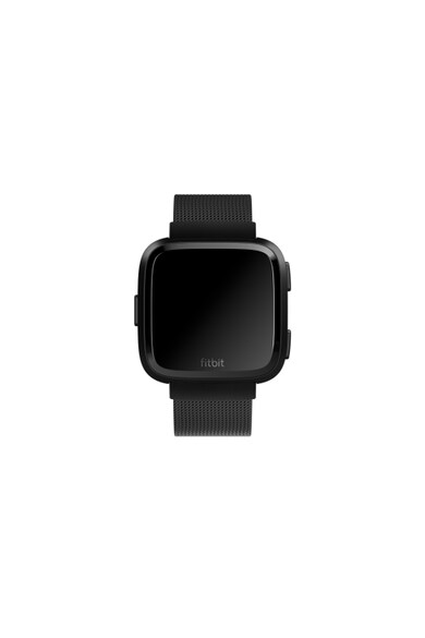Fitbit Curea ceas smartwatch  Versa, Accessory Metal Mesh Band, Stainless Steel, Black Barbati