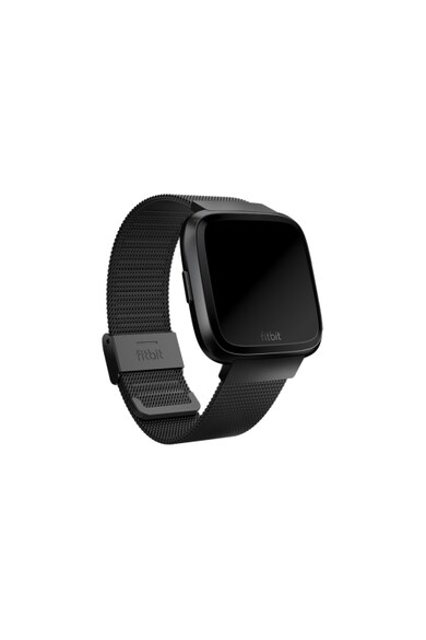 Fitbit Curea ceas smartwatch  Versa, Accessory Metal Mesh Band, Stainless Steel, Black Barbati