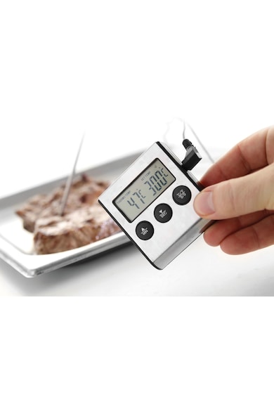 Hendi Дигитален термометър с кухненски таймер  Неръждаема стомана Мъже