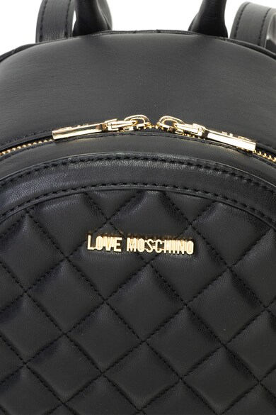 Love Moschino Műbőr hátizsák logós rátéttel női