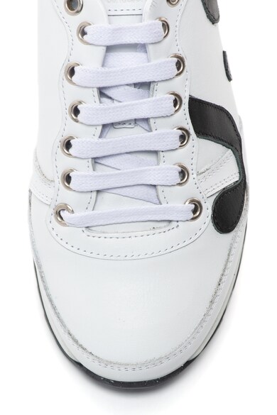John Galliano Pantofi sport de piele cu detalii contrastante cu logo Femei