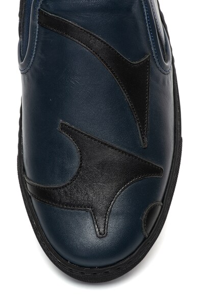 John Galliano Pantofi slip-on de piele, cu detalii contrastante Barbati