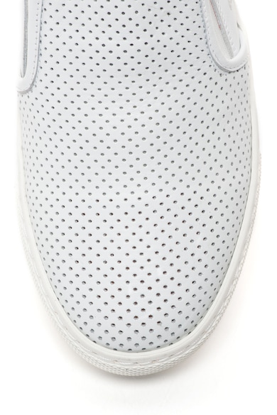 John Galliano Pantofi slip-on de piele cu detalii perforate Femei