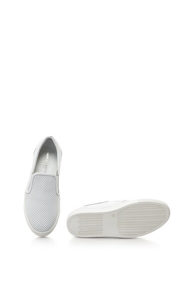 John Galliano Pantofi slip-on de piele cu detalii perforate Femei