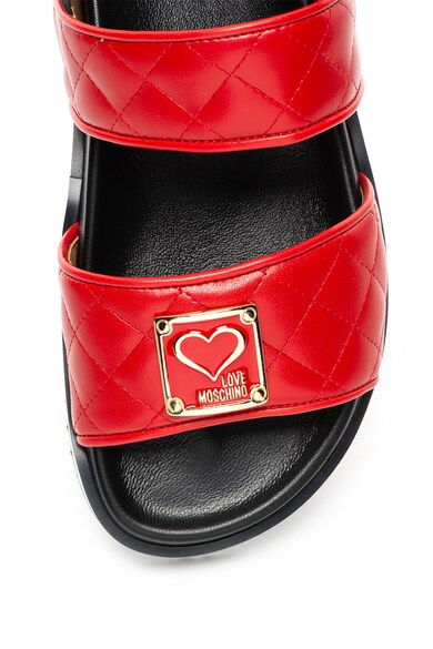 Love Moschino Sandale slingback de piele sintetica Femei