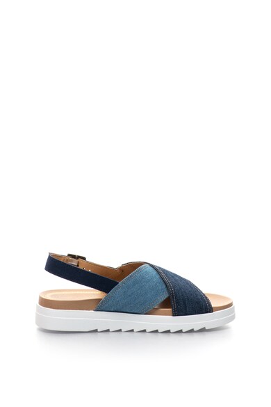 Levi's Sandale slingback din piele si material textil cu talpa wedge Femei