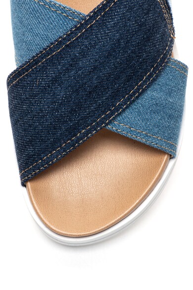 Levi's Sandale slingback din piele si material textil cu talpa wedge Femei