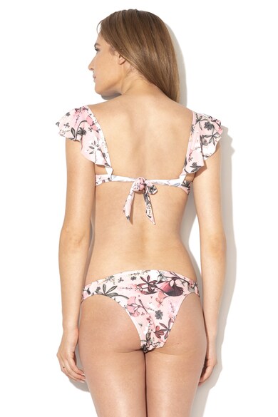 Funky Buddha Sutien de baie cu model floral si garnituri de volane Femei