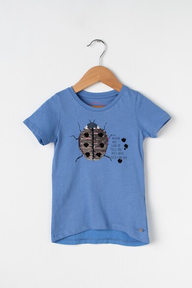 Tom Tailor Kids Tricou cu decolteu rotund si aplicatie din paiete reversibile Fete