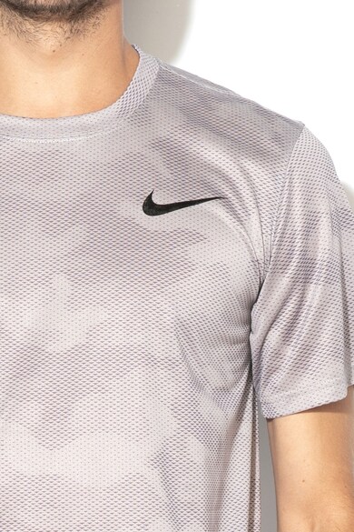 Nike Tricou cu model geometric, pentru fitness Barbati